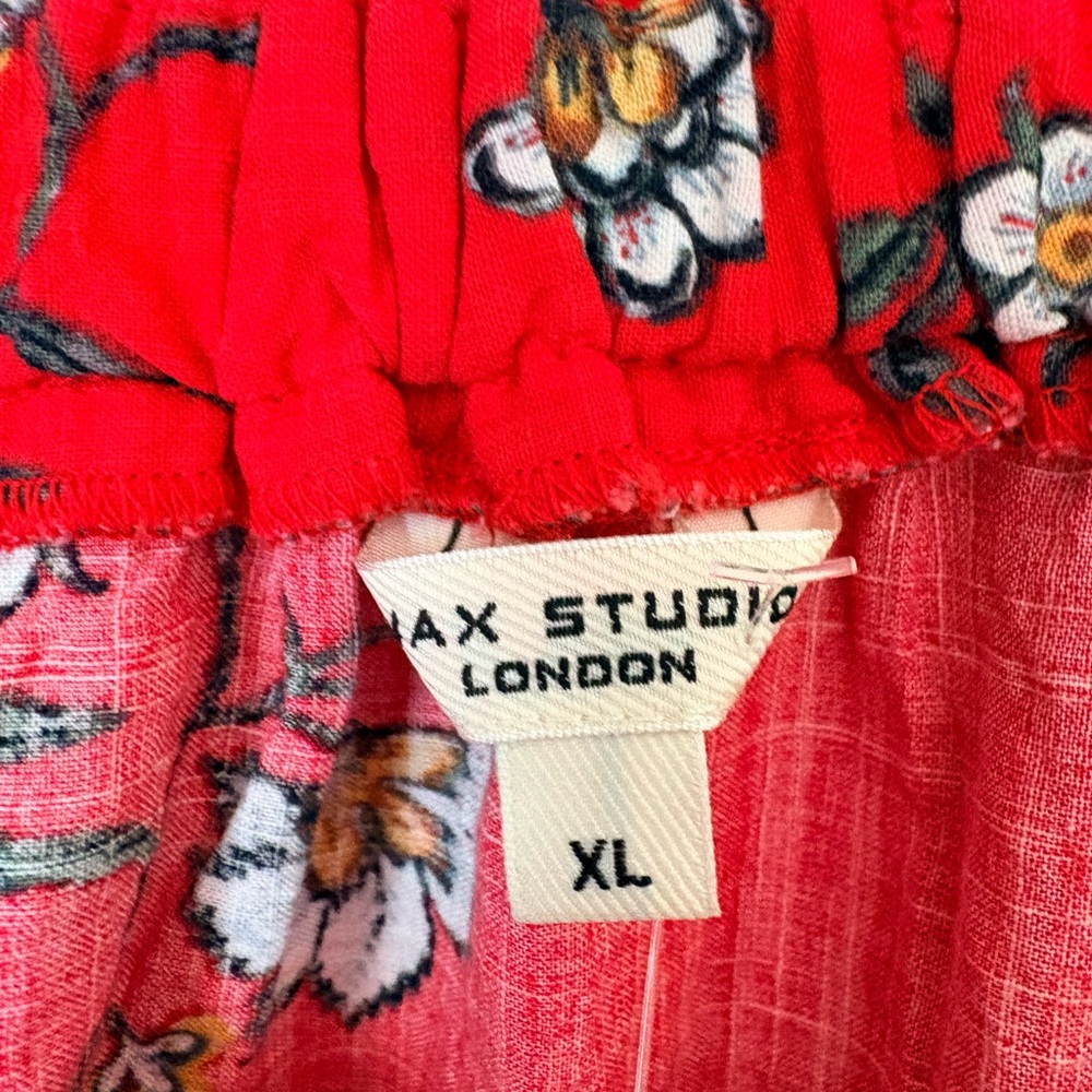 Max Studio Red Floral Dress - Picture 4 of 6